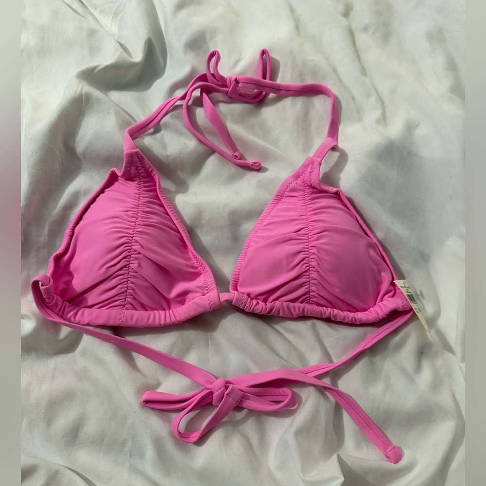 Aerie L triangle bikini top nwt